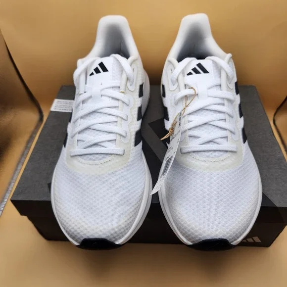 Adidas Shoes Womens Size 11‎ White Black Runfalcon 3.0 Cloudfoam Running HP7557 - Picture 3 of 10